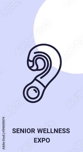 Intriguing Abstract Representation Of A Healthy Hearing System For Wellness Events