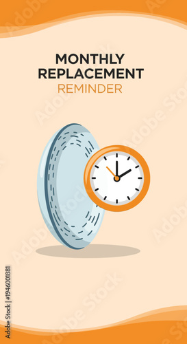 Innovative Visual Reminder for Monthly Contact Lens Replacements and Eye Care Management