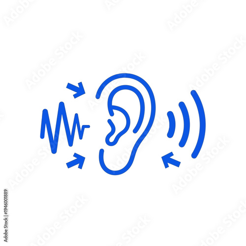 Innovative Visual Representation of Auditory Perception, Sound and Hearing with Arrows and Waves