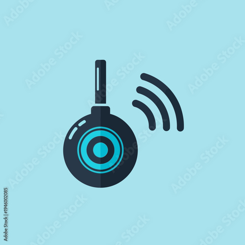 Innovative Wireless Audio Speaker Icon Design With Modern Aesthetic and Minimalist Vibe