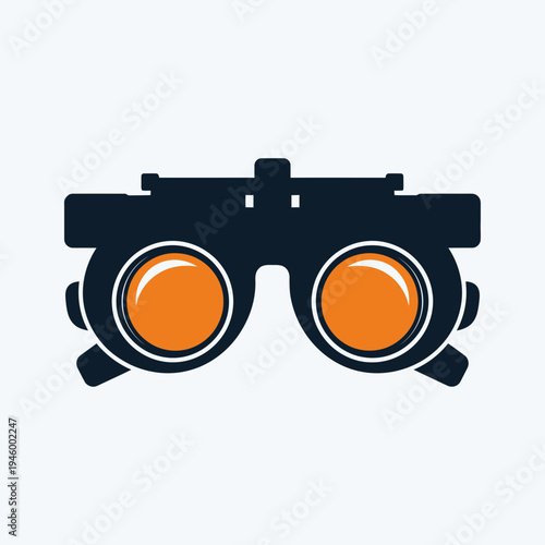 Innovative Spectacle Illustration Depicting Eye Examination Process and Optical Correction Visuals