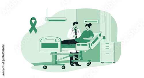 Medical Consultation And Patient Care Illustrating Health Awareness And Support