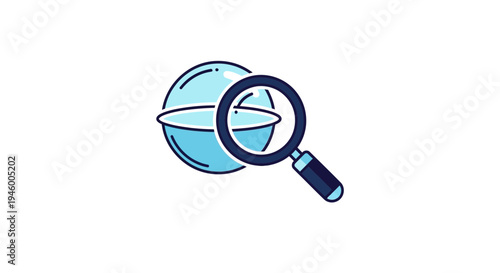 Magnifying Investigation Symbolizing Data Analysis and Research Visualization