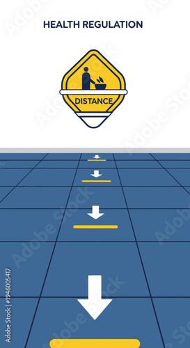 Maintaining Physical Separation: A Visual Guide Demonstrating Social Distancing for Public Safety