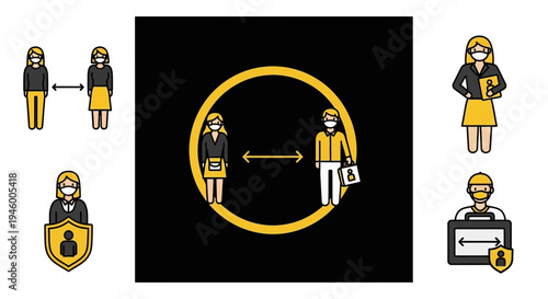 Maintaining Physical Distancing And Health Safety Measures In The Workplace And Society