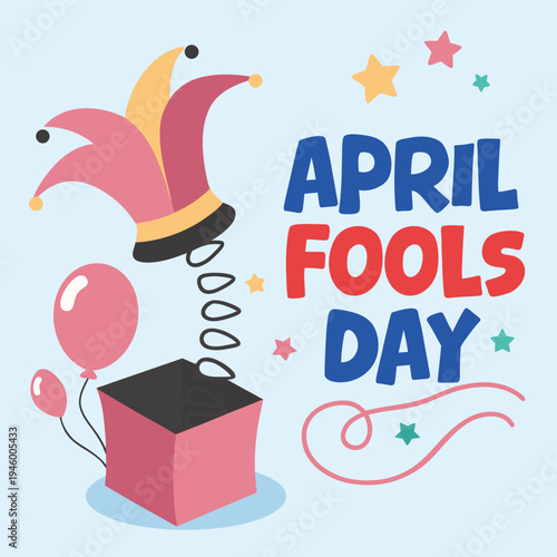 April fool's day template design