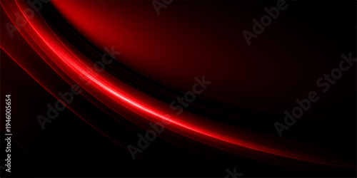 Abstract 3d flowing waves of red and purple light create a glowing motion design with fractal energy and black lines for a textured vector art backdrop