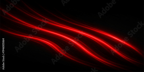 Dynamic red abstract background with flowing light waves and silk texture creates a fiery motion pattern for a modern art wallpaper backdrop
