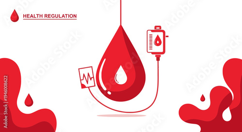 Medical Health Visual Concept Showing Blood Regulation and Related Healthcare Themes