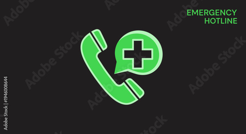 Medical Helpline Icon: An Urgent Call to Action for Health and Well-being Solutions