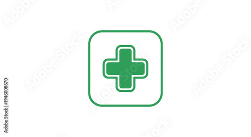 Medical Icon: Healthcare Symbol Representing First Aid and Emergency Assistance