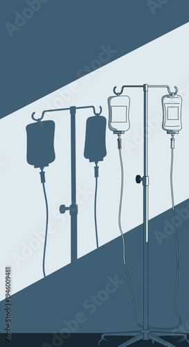 Medical Infusion Equipment: A Conceptual Illustration of Healthcare Procedures and Treatments