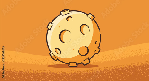 Golden Cookie With Bites.