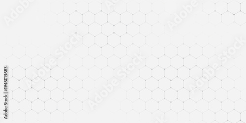 Abstract background of hexagons pattern and chemical engineering, genetic research, molecular structure. Vector illustration for innovation technology concept