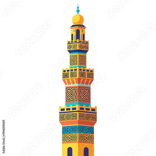 Minaret Tower Architecture Design.