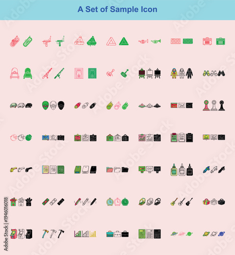 A Comprehensive and Professional Master Collection of High-Definition Vector Icons and Creative Graphic Assets Featuring Unique Design Sets that Include Advanced Sci-Fi and Space Exploration Themes wi