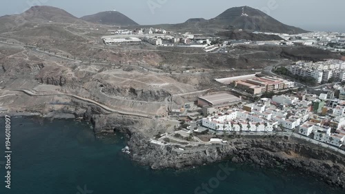 Volcano Gran Canaria Peninsula De La Isleta Las Parmas Aerial View
