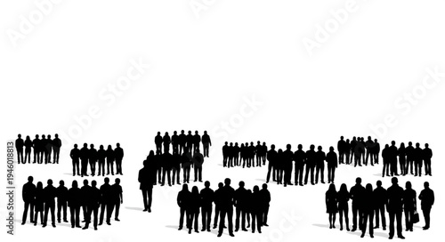 Silhouetted Crowds - A Study in Group Dynamics and Social Interaction.