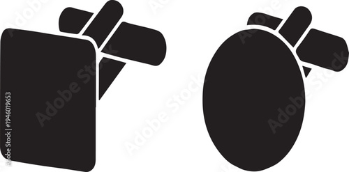 Minimalist Cufflinks Set Silhouettes