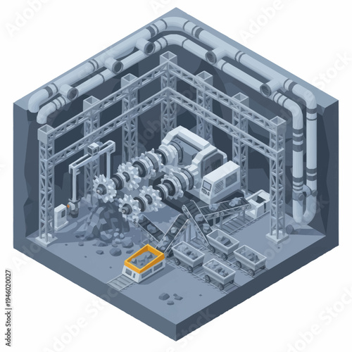 Advanced Industrial Robotic Arm Assembly Line.