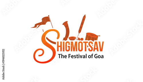 A vibrant logo for Shigmotsav, the Festival of Goa, India
