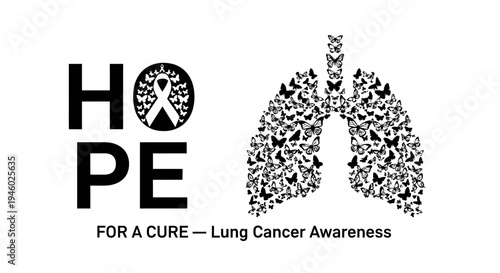 A symbol of hope for lung cancer awareness and research