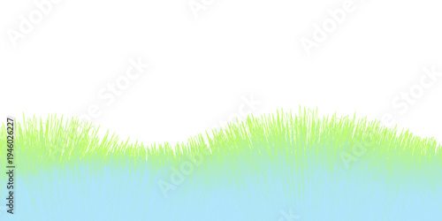 Abstract Vector Tranquil Meadow Vista A graphic representation of a serene meadow, depicting the seamless fusion of grassy knolls and the boundless horizon.