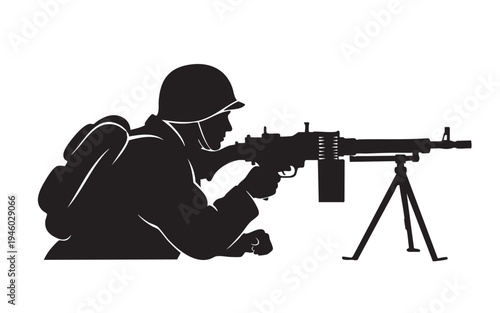 USA Firefighter Standing with Axe Silhouette Vector