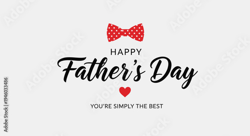 Father's Day greeting card template vector