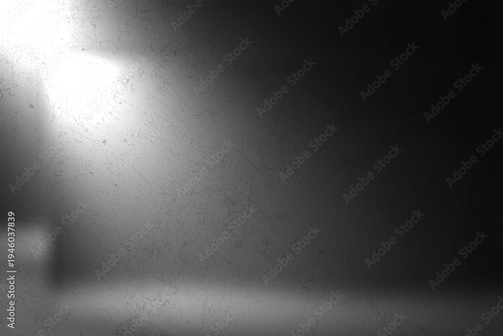 Fototapeta premium dramatic spotlight background, abstract stage lighting with smoky glow texture, cinematic dark atmosphere backdrop