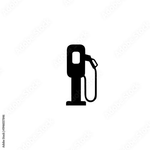 Electric Vehicle (EV) Charging Station Silhouette Vector Icon