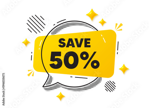 Foto Discount chat speech bubble