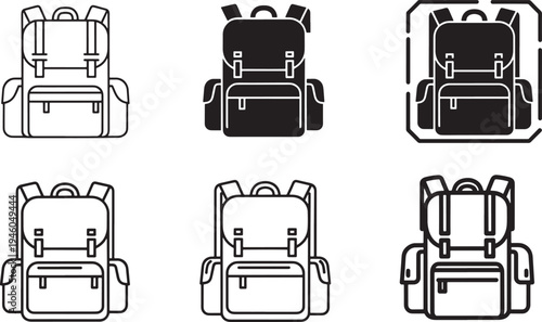 Minimalist car seat interior vector illustration flat design