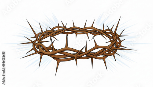 Sacred Crown of Thorns with Divine Radiance