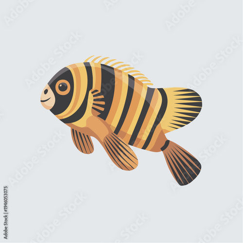 vector illustration of a fish
