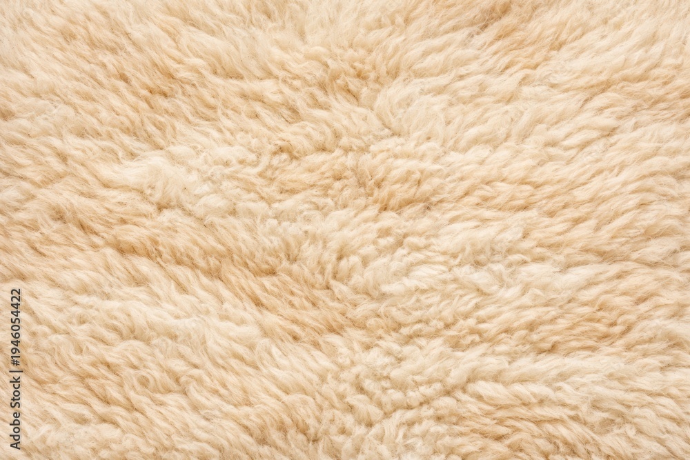 Fototapeta premium Alpaca Fur Texture Seamless Pattern. Close-up alpaca wool coat detail. Domestic farm animal fiber surface design. Realistic alpaca fleece texture background. Detailed natural wool macro close-up. 