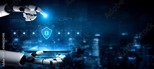 Εκτύπωση καμβά An AI assistant manages an advanced cybersecurity platform