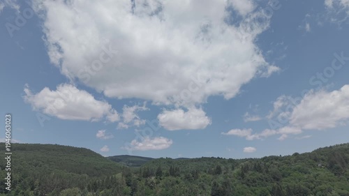 clouds over the mountains