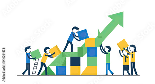 Determined adventurer silhouette in gear striding confidently against a vibrant red and black brushstroke backdrop