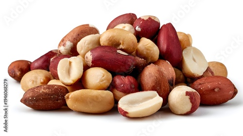 A Delicious Pile of Assorted Nuts Including Peanuts and Cashews.