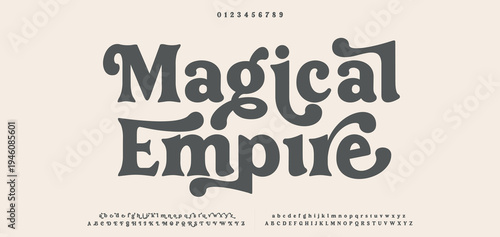 Magical Empire Modern decorative serif font with artistic flair, perfect for creative projects