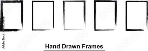Hand drawn frames illustration