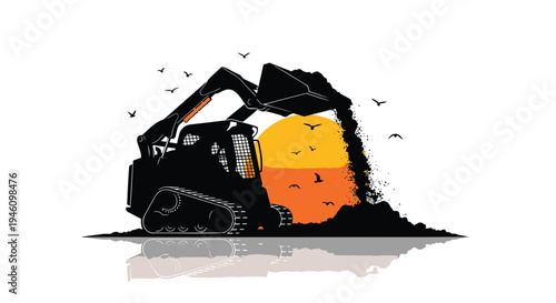 Vector illustration of candy corn loader