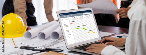 Fotografía Project planning software for brisk business project management on the computer