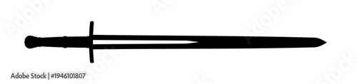 sword silhouette - vector illustration	