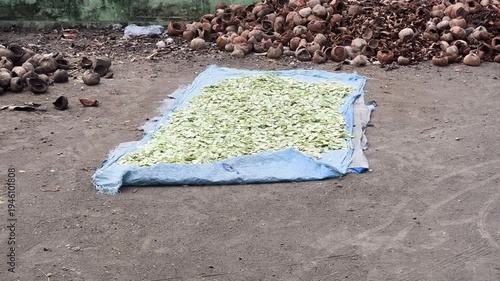 pile of rice in the market