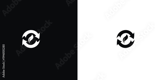 Minimal sync arrows icon vector