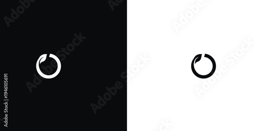 Minimal loading refresh icon vector