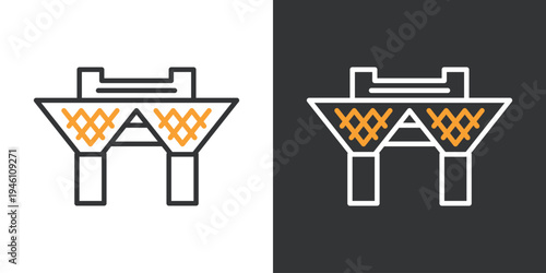 東京ビッグサイトのシンプルなアイコン