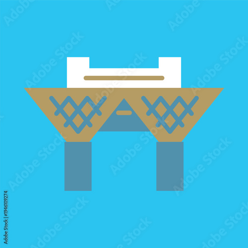 東京ビッグサイトのシンプルなアイコン